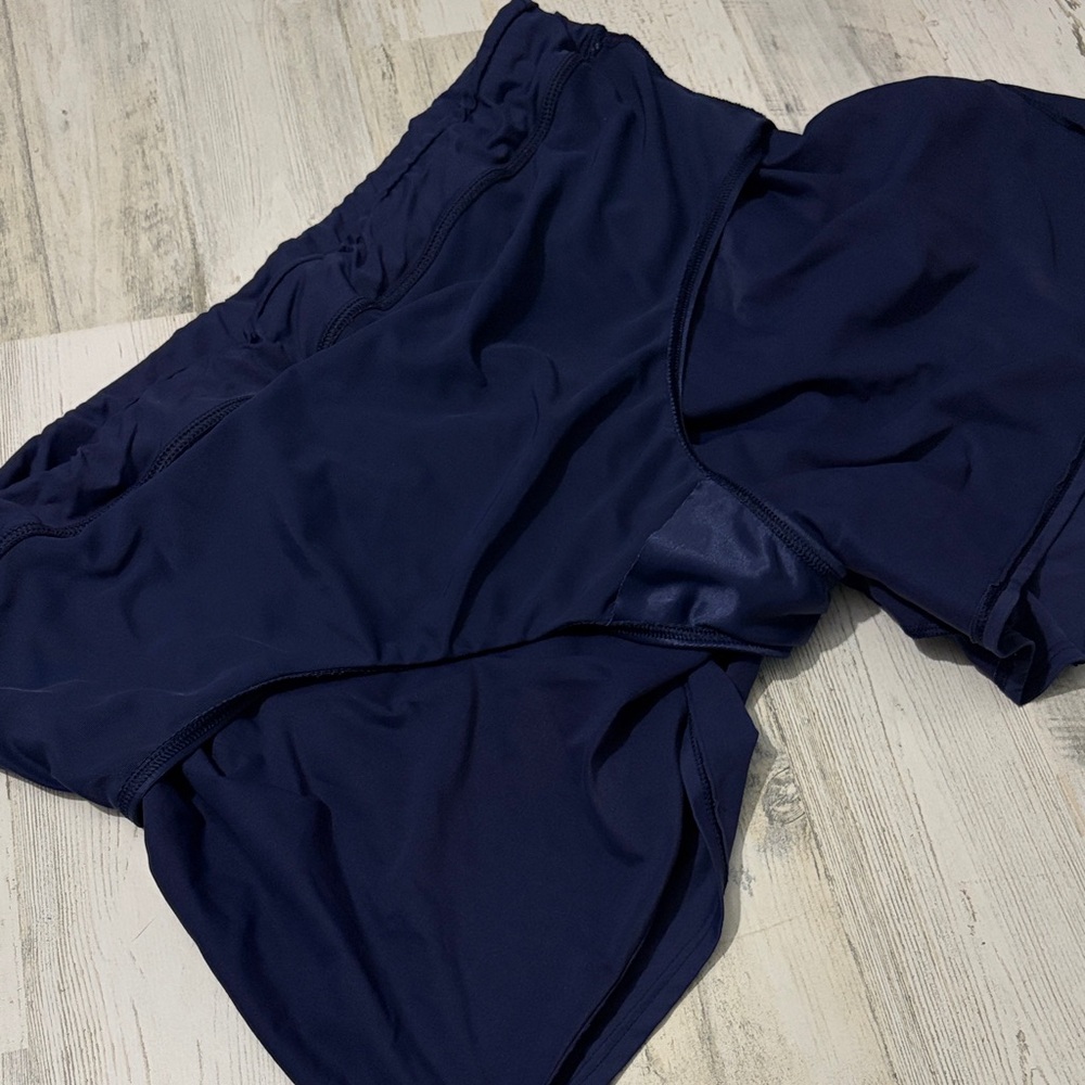 Lands' End Women's Deep Blue Swim Shorts - Picture 4 of 8